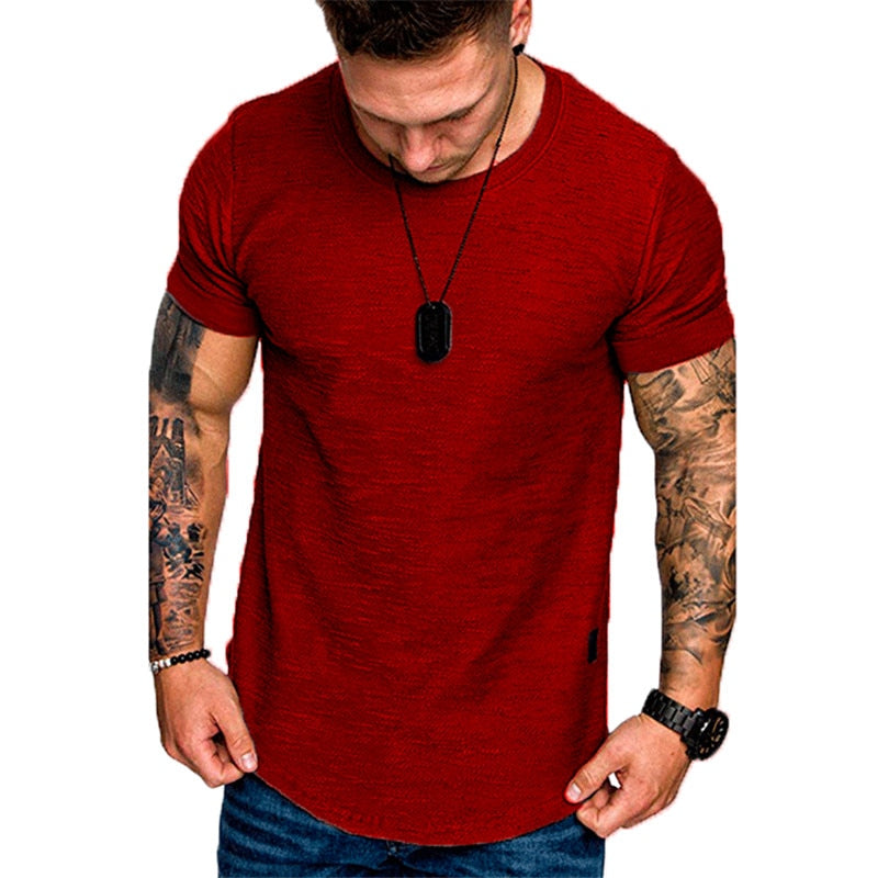 "Ultimate Men's Summer T-Shirt: Stylish, Comfortable, and Perfect for Fitness and Sports"