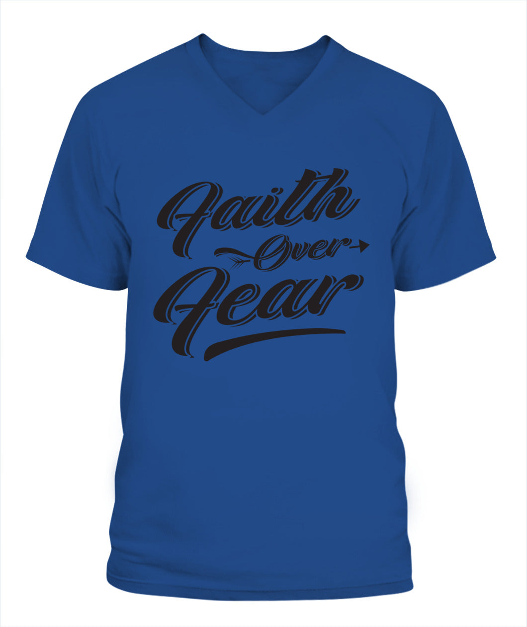 Faith over Fear Lady'S V-Neck T-Shirt | G5V00L