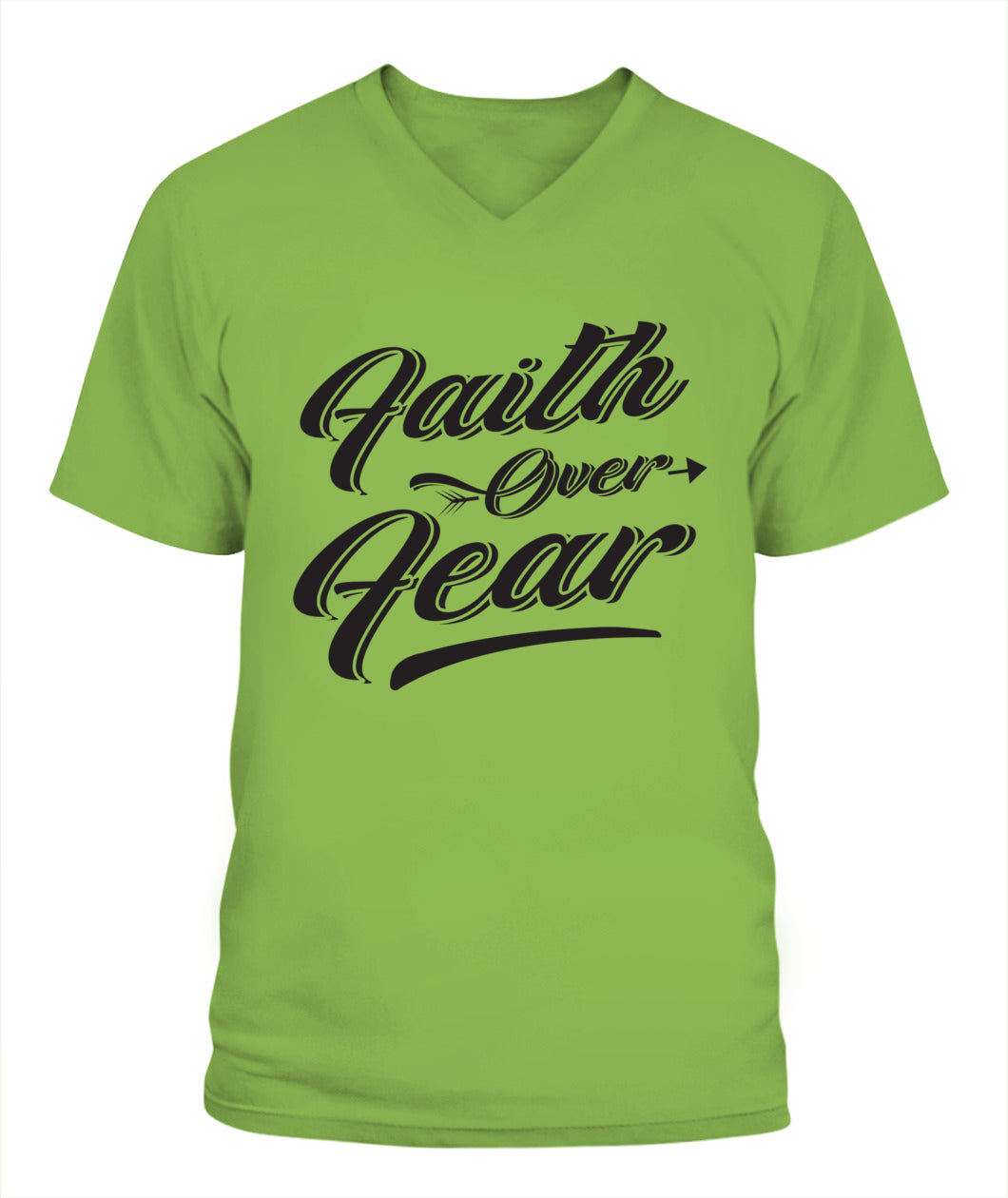 Faith over Fear Lady'S V-Neck T-Shirt | G5V00L