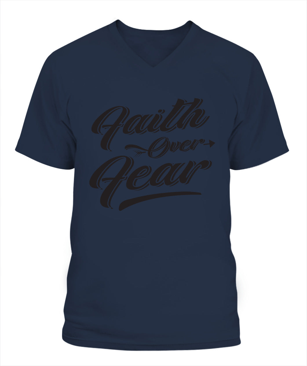 Faith over Fear Lady'S V-Neck T-Shirt | G5V00L